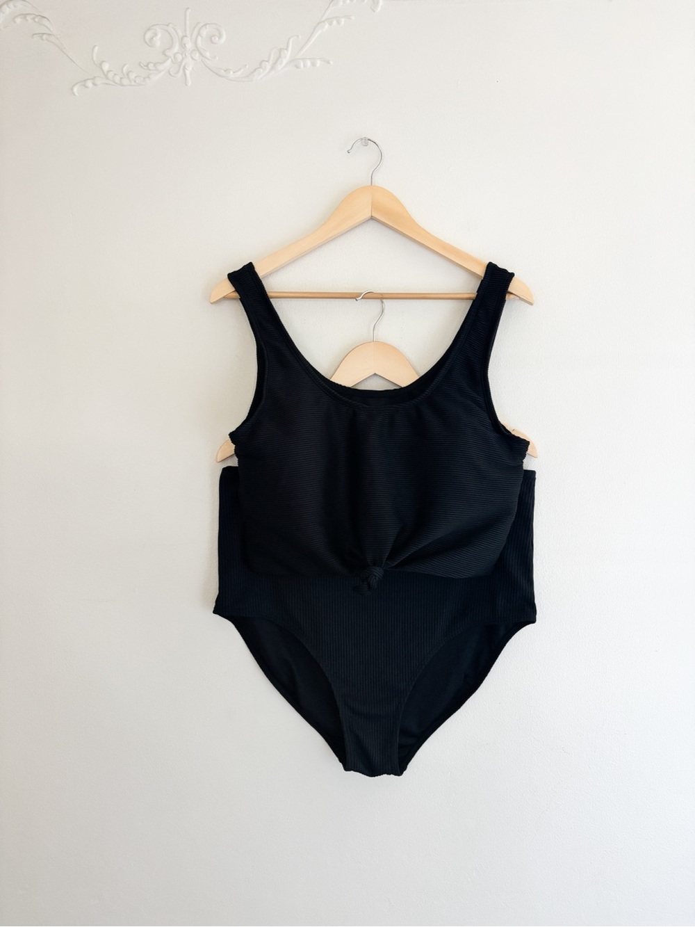Coral Reef Black Ribbed Swimsuit - Picture 10 of 10
